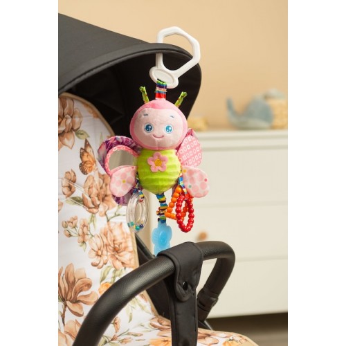 Αισθητηριακό Βρεφικό Παιχνίδι Colorful Travel Rattle Butterfly 5903076320308