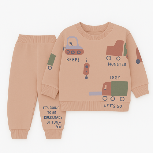 Βρεφικό Σετ Φόρμες Βαμβακερές Τracksuit_boy_trucker 773337